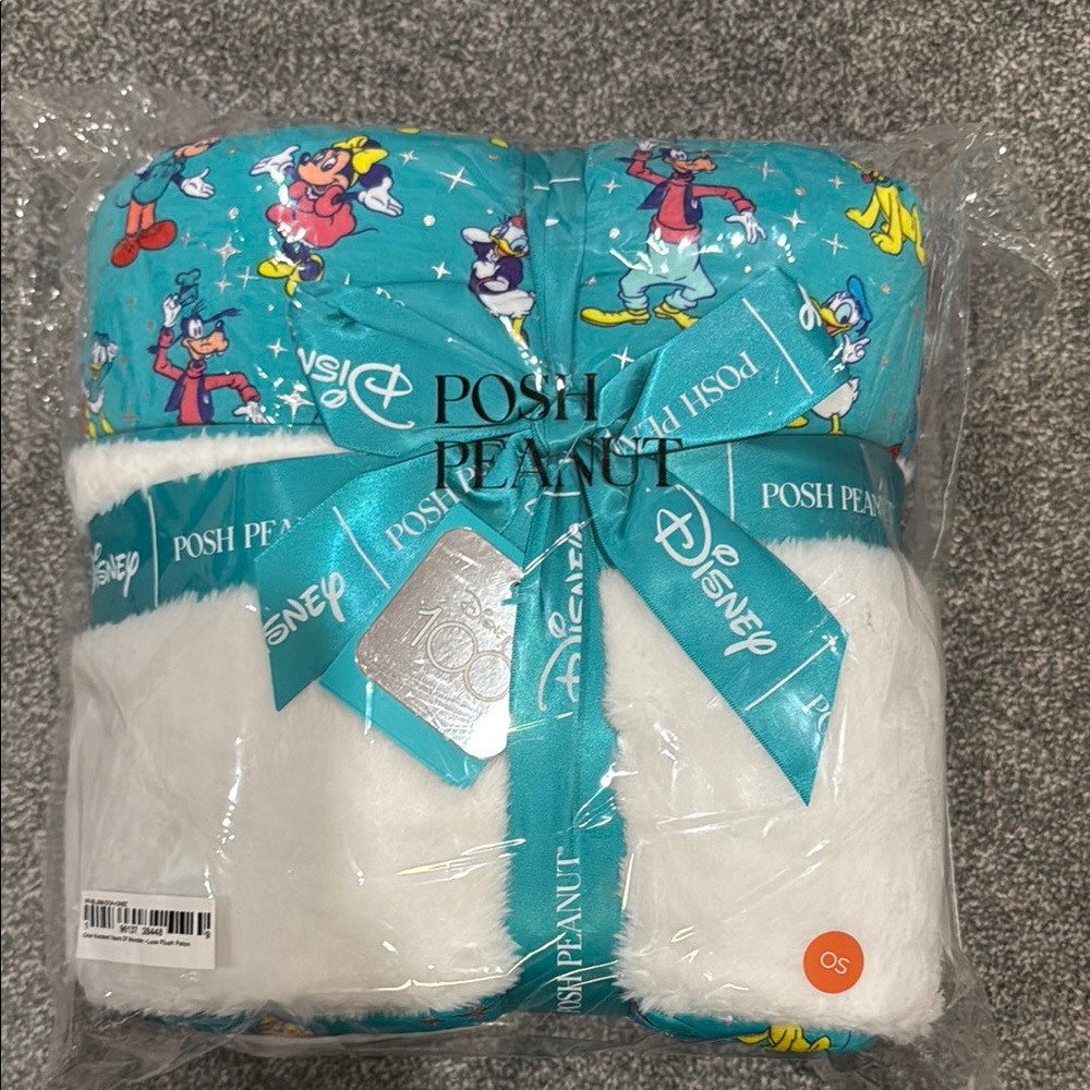 Posh Peanut Disney Character Blanket Set - Blue and White